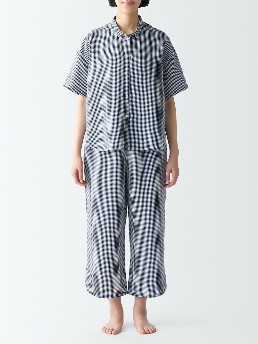 [SET] MUJI Linen Lyocell blend Short Sleeve Pjs